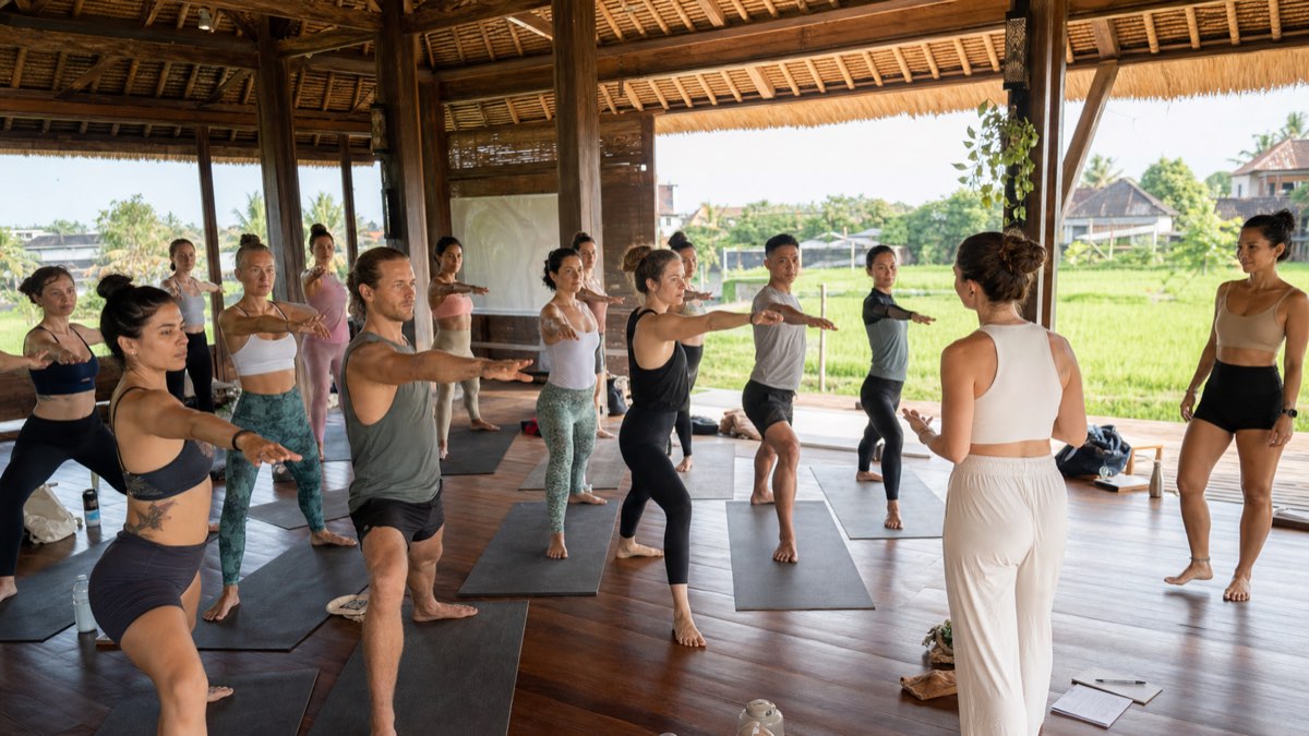 Day-by-day breakdown of YogaFX's 6-day 200-hour hot yoga teacher training curriculum