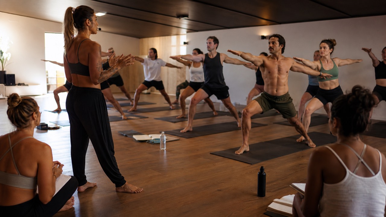 Hot yoga teacher training Australia dialogue and teaching practicum
