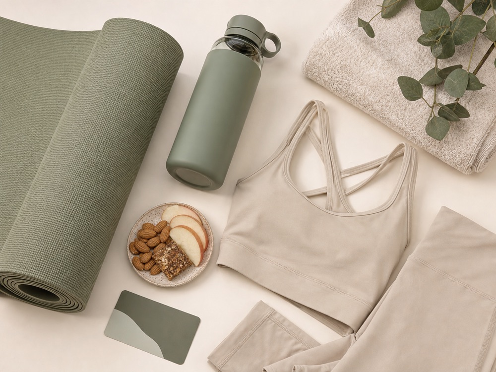 Heat yoga beginner gear checklist Heat yoga beginner gear including mat towel water and light clothing