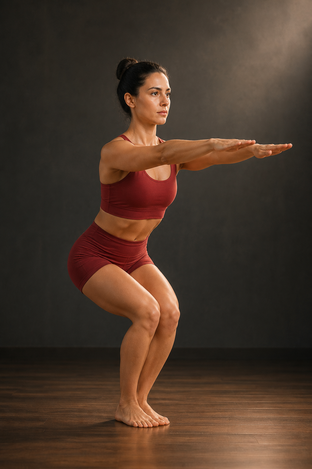 Utkatasana, Awkward Pose, Bikram yoga posture 3 of 26