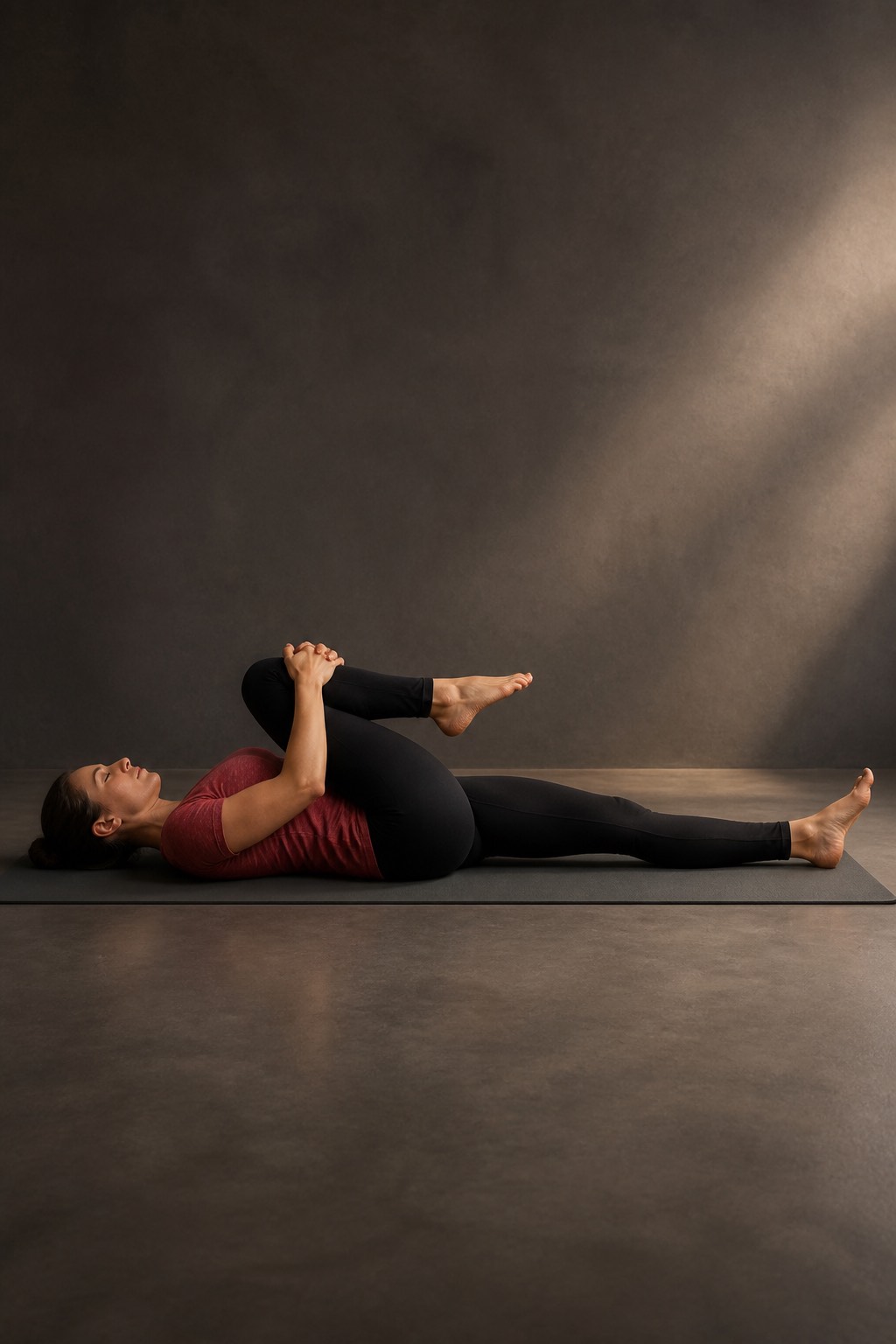Pavanamuktasana, Wind-Removing Pose, Bikram yoga posture 14 of 26