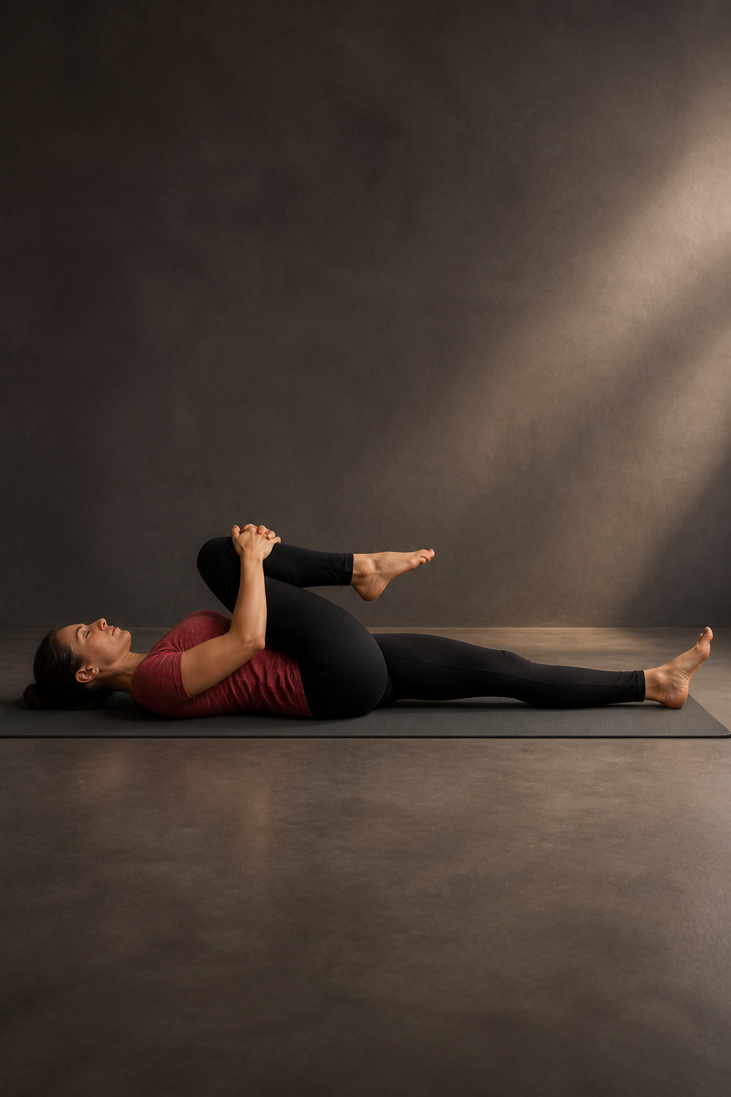 Pavanamuktasana, Wind-Removing Pose, Bikram yoga posture 14 of 26