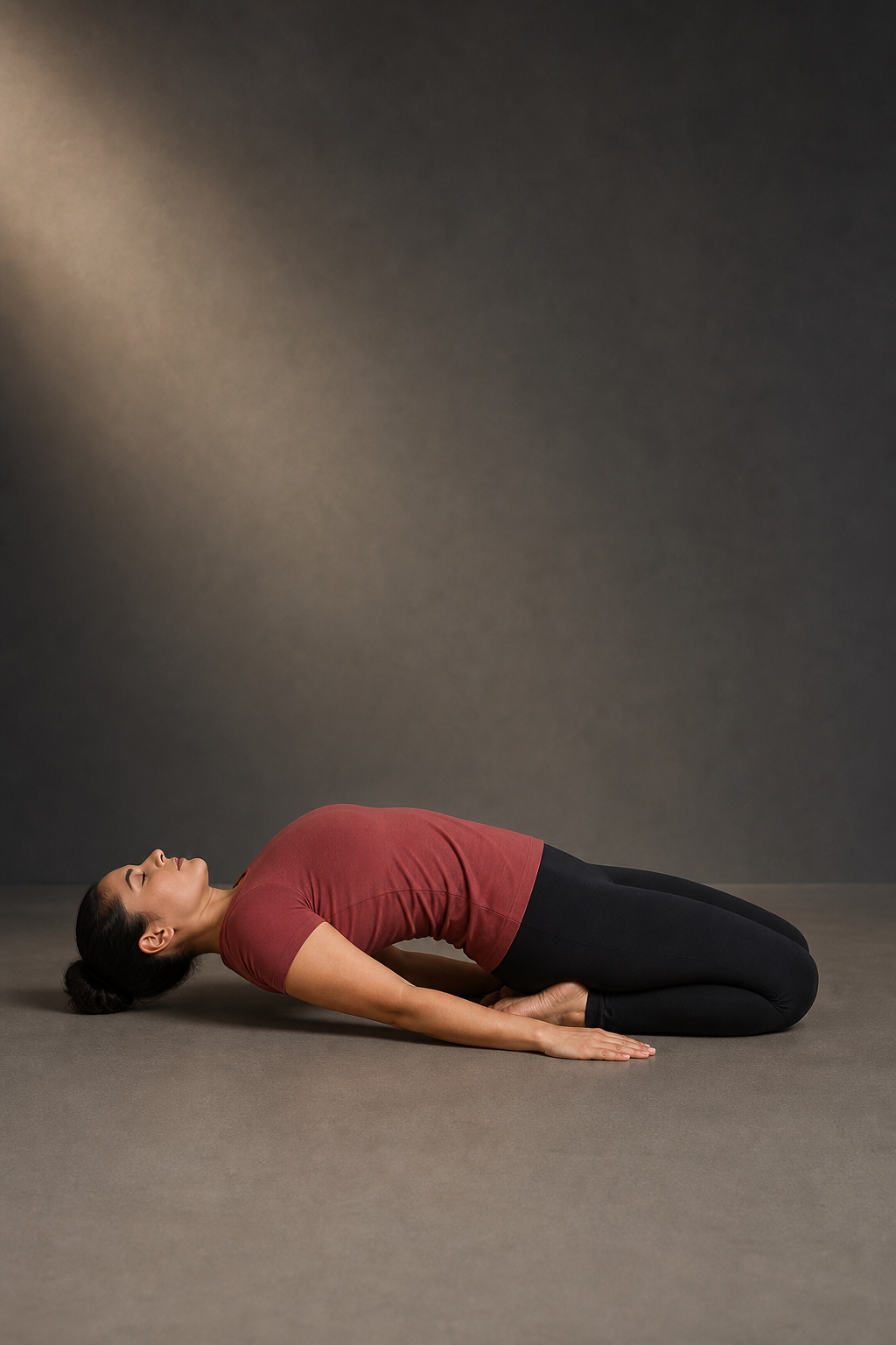 Supta Vajrasana, Fixed Firm Pose, Bikram yoga posture 20 of 26